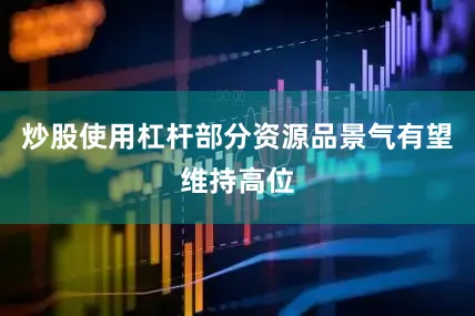 炒股使用杠杆部分资源品景气有望维持高位